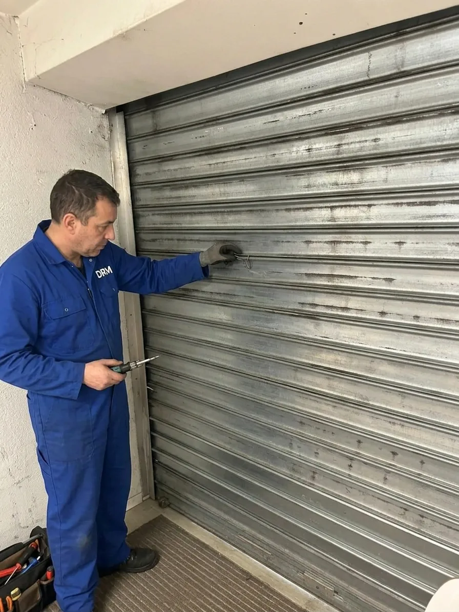 Rideau neuf sur une devanture — Rideau métallique à Clamart Rideau neuf sur une devanture — Rideau métallique à Clamart